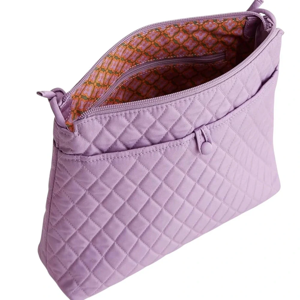 NEW Vera Bradley Original Hipster‎ Crossbody Bag Purple Rhapsody Quilted Purse